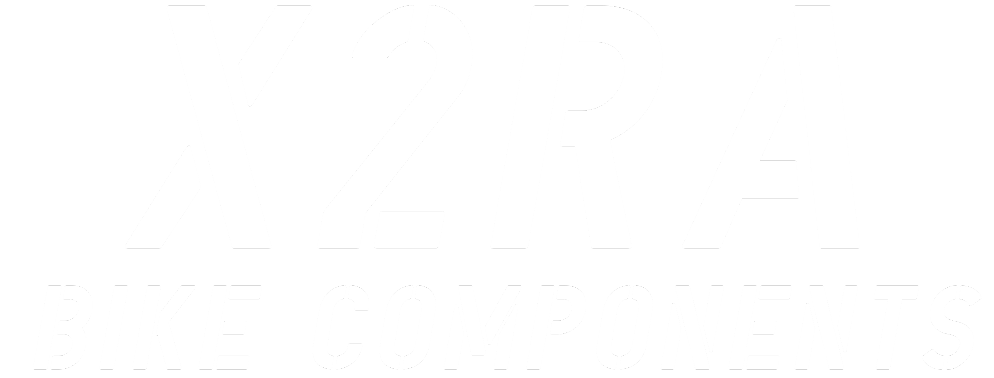 logo x2ra bike components biaŁe male